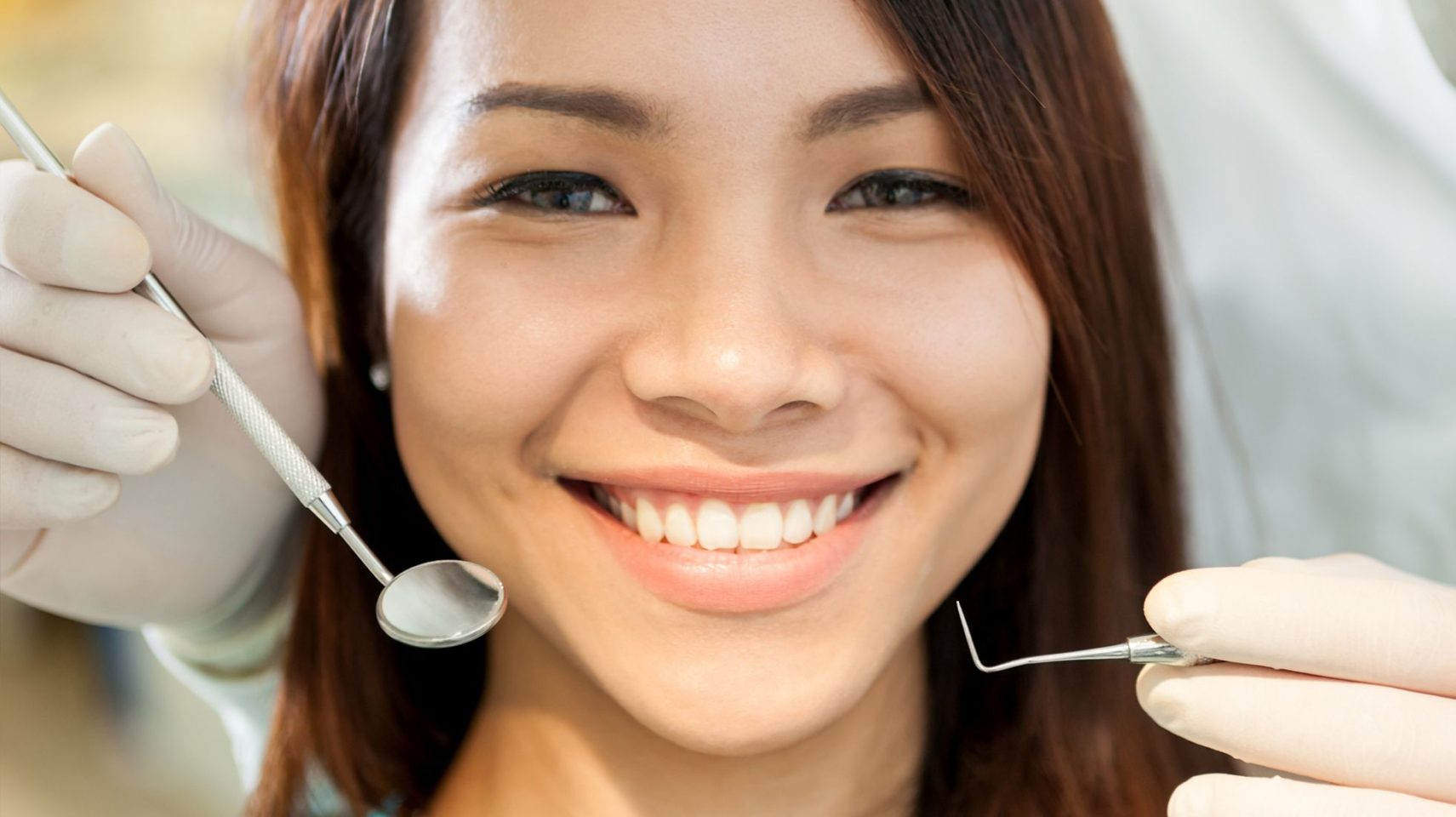 woman smiling