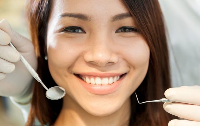 woman smiling