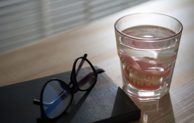 soaking dentures overnight while sleeping