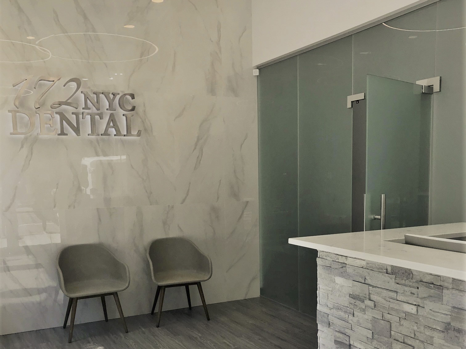 Treatment room inside the 172 NYC Dental office on Madison Avenue at 33rd Street